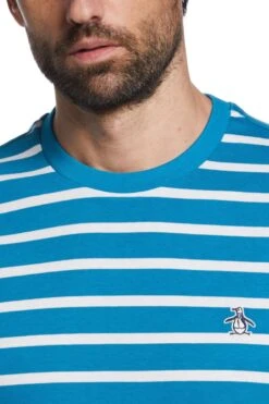 Original Penguin Blue Breton Stripe T-Shirt -Original Penguin 398255s3