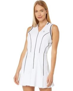 Original Penguin Golf Tennis V-Neck Dress With Contrast Framing