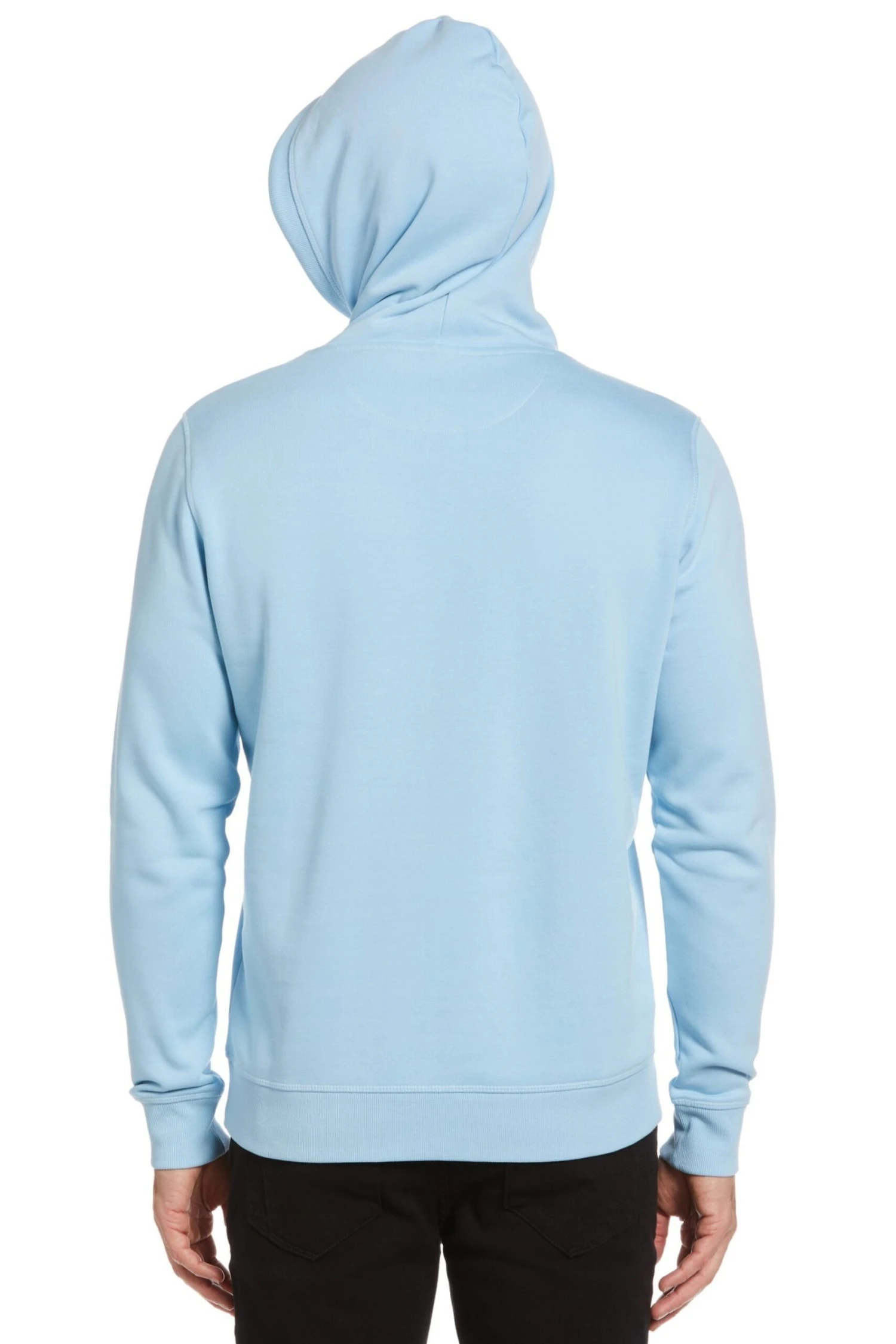 Original Penguin Blue Sticker Pete Pullover Hoodie In Cerulean 5 Original Penguin Blue Sticker Pete Pullover Hoodie In Cerulean - Image 3