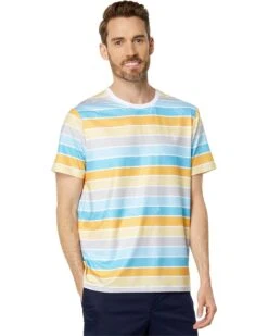 Original Penguin Golf Performance All Over Resort Stripe Tennis Tee