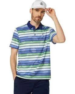 Original Penguin Golf Original Resort Stripe Print Polo