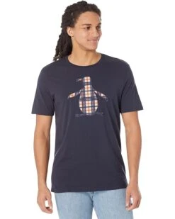 Original Penguin Knit Fill Pete Tee Plaid