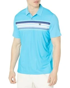 Original Penguin Golf Coastal Ombre Stripe Print Polo