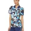 Original Penguin Golf Abstract Printed Polo With Curved Hem