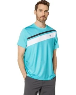 Original Penguin Golf Performance Color-Block Print Tennis Tee