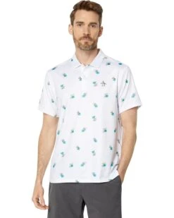 Original Penguin Golf Performance Heritage Print Tennis Polo