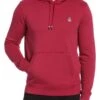 Original Penguin Red Sticker Pete Pullover Hoodie In Sangria -Original Penguin 807983s