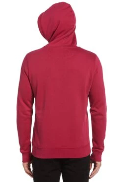 Original Penguin Red Sticker Pete Pullover Hoodie In Sangria -Original Penguin 807983s3