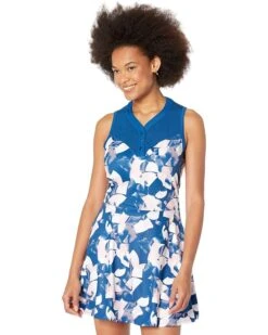 Original Penguin Golf Deconstructed Floral Print Sleeveless Dress