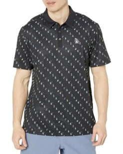 Original Penguin Golf Swinging Pete Novelty Print Polo