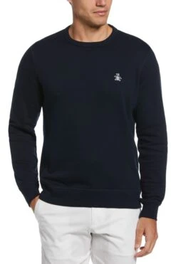 Original Penguin Dark Sapphire Black Sticker Pete Sweatshirt