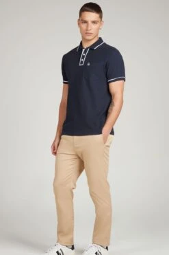 Original Penguin Blue Earl Short Sleeve Polo Shirt