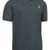 Original Penguin Black Allover Pete Printed Polo