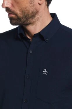 Original Penguin Dark Sapphire Blue Oxford Shirt -Original Penguin D22470s3