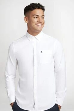 Original Penguin Oxford Shirt In Bright White