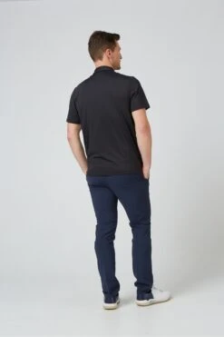 Original Penguin Golf Checkerboard Oxford Colourblock Black Polo Shirt 8 Original Penguin Golf Checkerboard Oxford Colourblock Black Polo Shirt -Original Penguin D43004s2