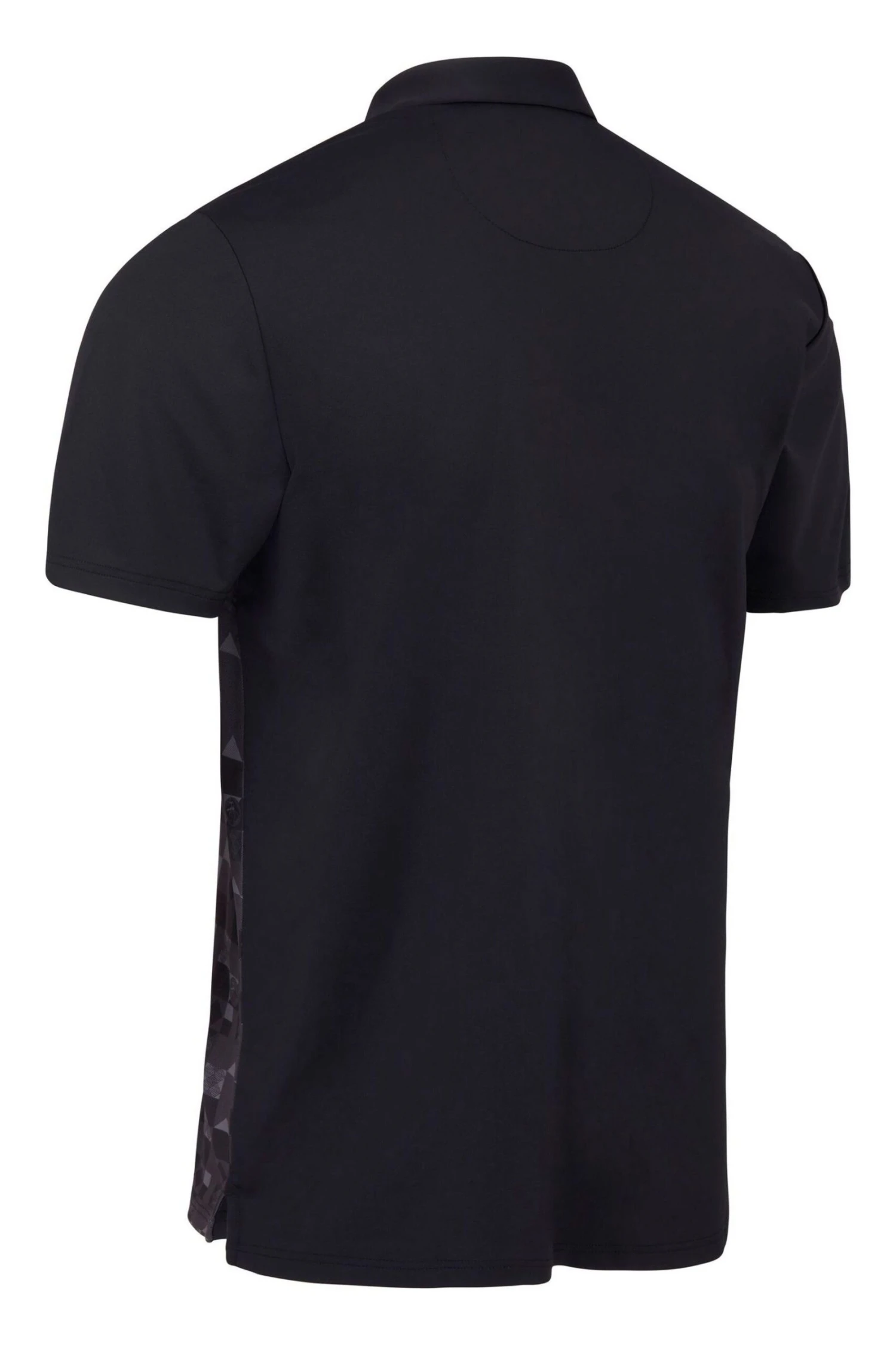 Original Penguin Golf Checkerboard Oxford Colourblock Black Polo Shirt 7 Original Penguin Golf Checkerboard Oxford Colourblock Black Polo Shirt - Image 5