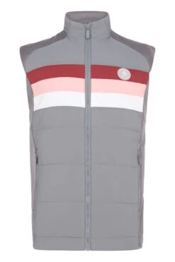 Original Penguin Grey Golf Insulated Mixed Media Vest