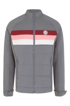 Original Penguin Grey Golf Insulated Mixed Media Jacket