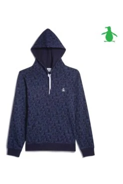 Original Penguin Dark Blue Sapphire All Over Print Hoodie -Original Penguin D48716s4