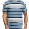 Original Penguin Blue Fashion Stripe T-Shirt In Spring Lake -Original Penguin D48717s