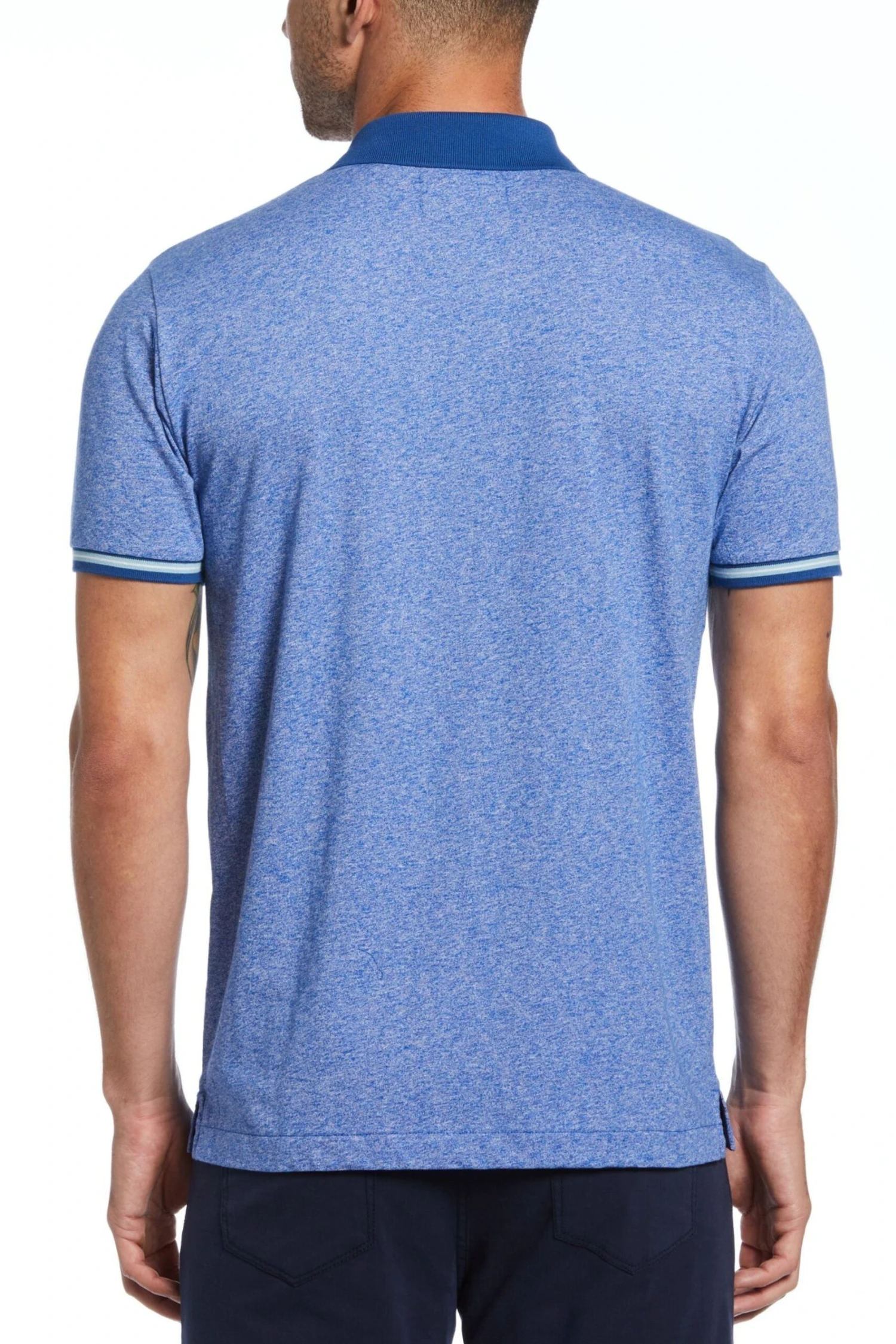 Original Penguin Blue Tipped Limoges Polo Shirt 4 Original Penguin Blue Tipped Limoges Polo Shirt - Image 2