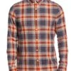 Original Penguin Blue Brushed Flannel Shirt -Original Penguin D48726s