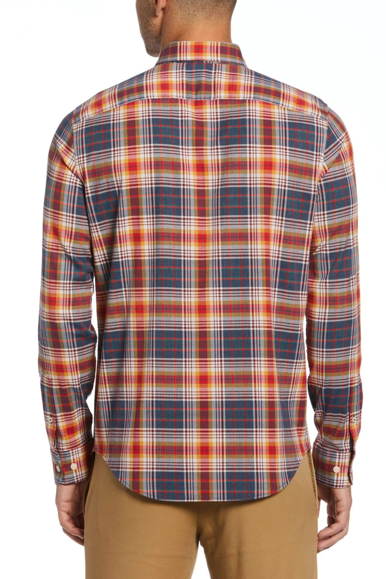 Original Penguin Blue Brushed Flannel Shirt 4 Original Penguin Blue Brushed Flannel Shirt - Image 2