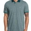 Original Penguin Green Tipped Polo Shirt In Ponderosa Pine