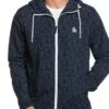 Original Penguin Dark Blue Sapphire Nylon Hooded Jacket 1 Original Penguin Dark Blue Sapphire Nylon Hooded Jacket -Original Penguin D48732s