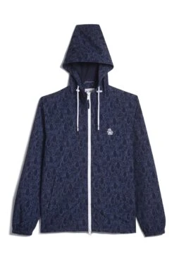 Original Penguin Dark Blue Sapphire Nylon Hooded Jacket -Original Penguin D48732s3