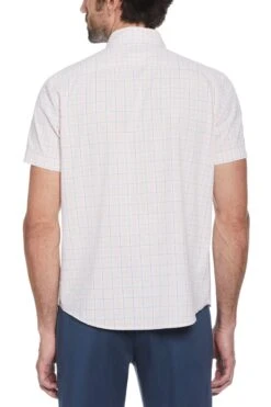 Original Penguin Pink Short Sleeves Linen Blend Shirt -Original Penguin D89139s2