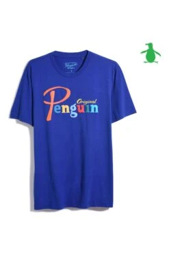 Original Penguin Colour Logo T-Shirt In Blue -Original Penguin D89145s3