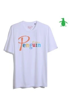 Original Penguin White Colour Logo T-Shirt -Original Penguin D89146s3