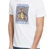 Original Penguin White Disco Pete T-Shirt -Original Penguin D89149s