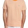 Original Penguin Orange Textured Stripe T-Shirt