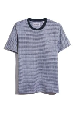 Original Penguin Grey Textured Stripe T-Shirt -Original Penguin D89151s4