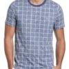 Original Penguin Blue All Over Line Print T-Shirt