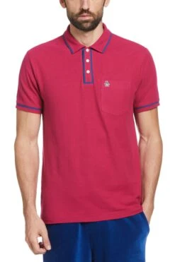 Original Penguin Red Earl Pique Polo