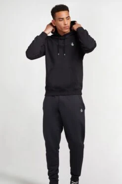 Original Penguin Black Sticker Pete Pullover Hoodie -Original Penguin D89172s4