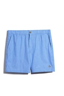 Original Penguin Blue Oxford Striped Shorts -Original Penguin D89177s3