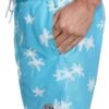 Original Penguin Palm Print Swim Shorts In Blue