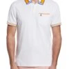 Original Penguin White Cotton Interlock Polo Shirt