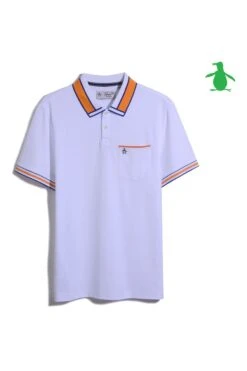 Original Penguin White Cotton Interlock Polo Shirt -Original Penguin D89211s4