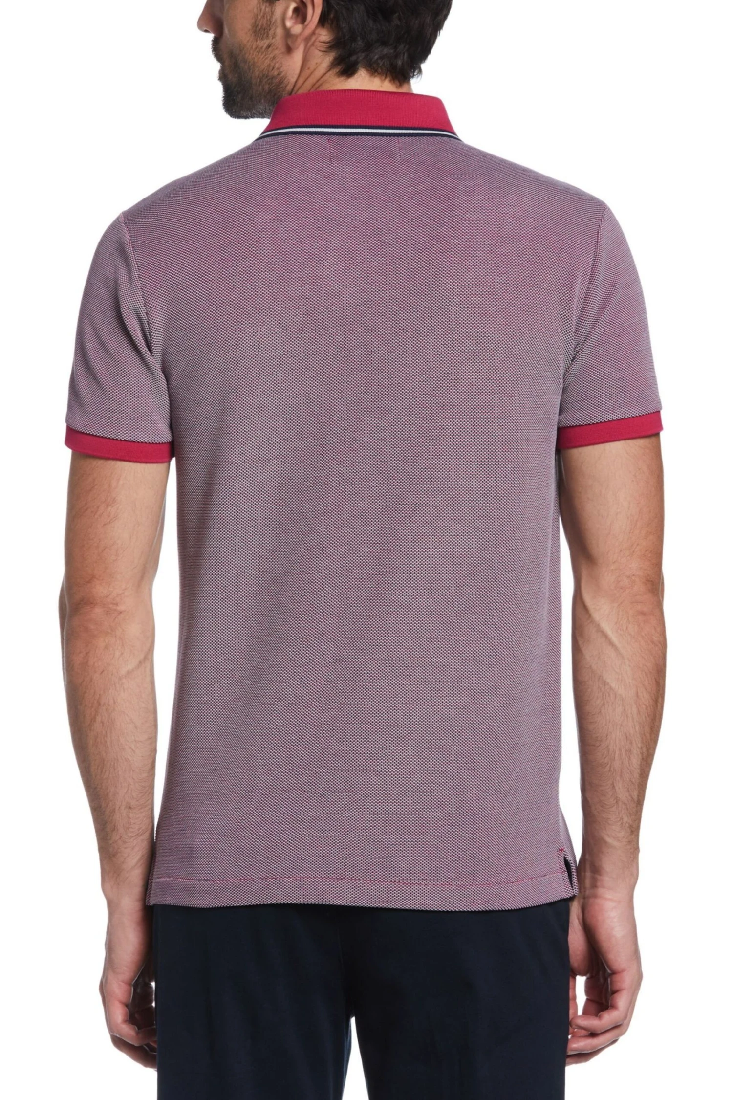 Original Penguin Red Birdseye Pique Polo Shirt 4 Original Penguin Red Birdseye Pique Polo Shirt - Image 2