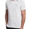 Original Penguin White Birdseye Pique Polo Shirt -Original Penguin D89214s