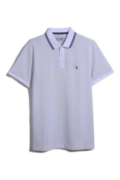 Original Penguin White Birdseye Pique Polo Shirt -Original Penguin D89214s4