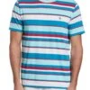 Original Penguin Blue All Over Stripe T-Shirt -Original Penguin D89216s