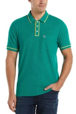 Original Penguin Green Earl Pique Polo Shirt
