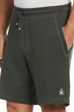 Original Penguin Grey Sticker Pete Fleece Shorts -Original Penguin D89228s3